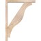 Ekena Millwork Funston Block Smooth Bracket w/ Offset Brace, Douglas Fir, 3 1/2"W x 22"D x 30"H BKT0402X22X30FST05SDF - alternate 2